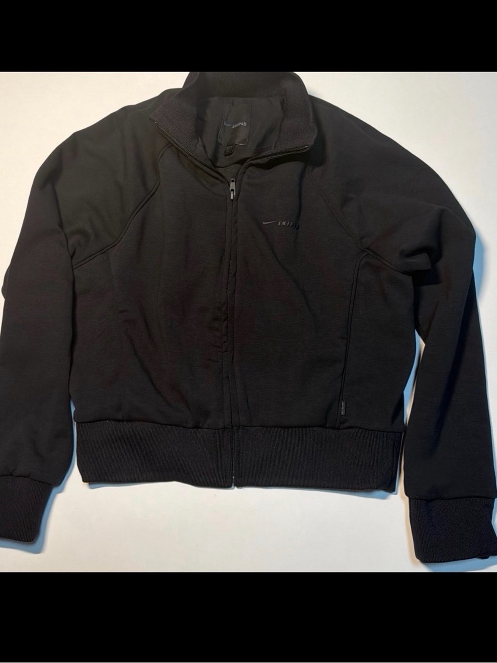 SkimxNike Women's Black Full-Zip Bomber Jacket